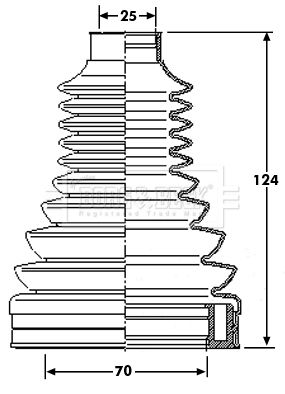 BORG & BECK Paljekumisarja, vetoakseli BCB6226